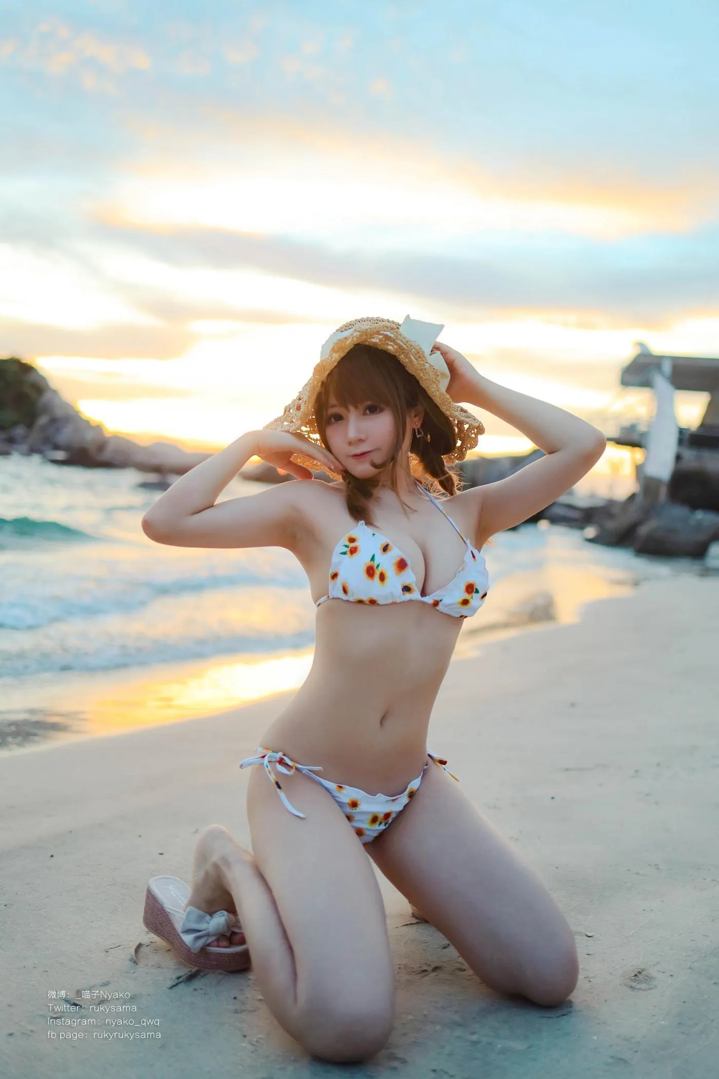 Nyako喵子 – NO.57 向日葵比基尼 [66P]插图9